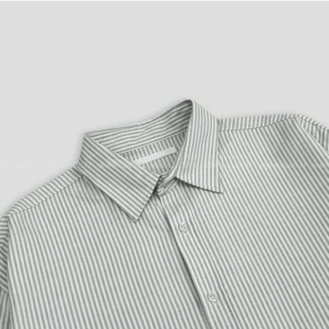 【Metanoia】🇰🇷韓製 條紋翻領長袖襯衫
