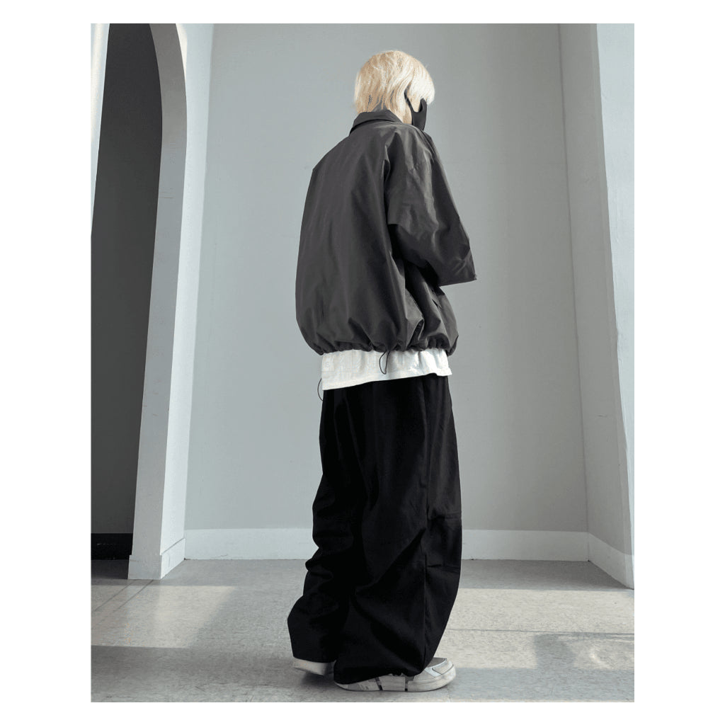 【Metanoia】🇰🇷韓製 休閒寬鬆尼龍落地褲