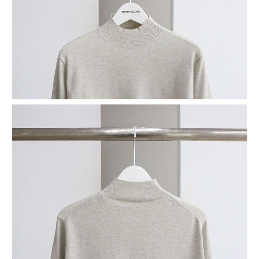 【Metanoia】韓國設計 半高領打底上衣