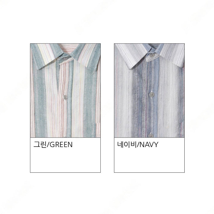 【Metanoia】🇰🇷韓製 條紋長袖襯衫