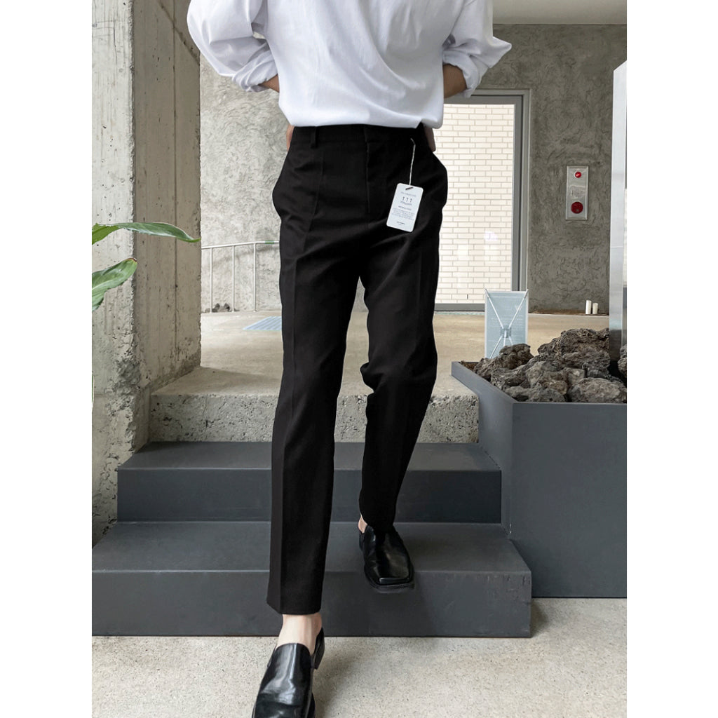 【Metanoia】韓國🇰🇷 防皺基本款西裝褲 (九分&落地款)