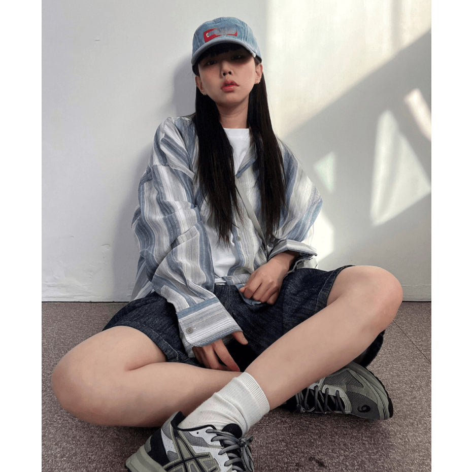 【Metanoia】🇰🇷韓製 條紋長袖襯衫