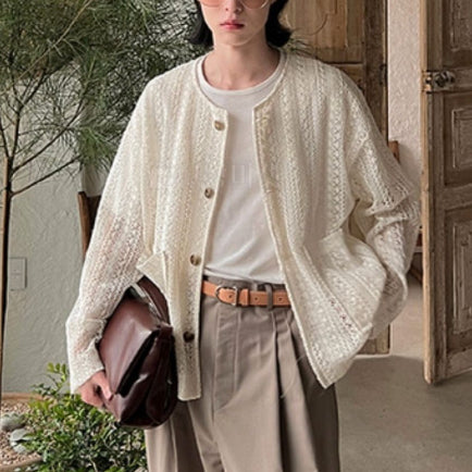 【Metanoia】🇰🇷韓製 鏤空透氣麻花外套