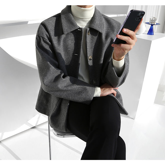 【Metanoia】🇰🇷韓製 羊毛短款夾克