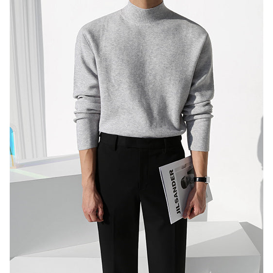 【Metanoia】韓國設計 針織打底高領長袖上衣