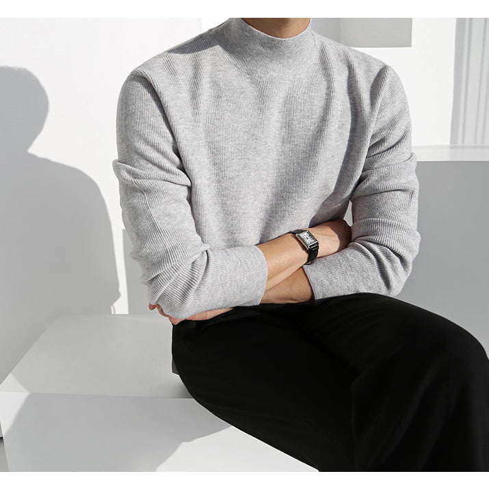 【Metanoia】韓國設計 針織打底高領長袖上衣