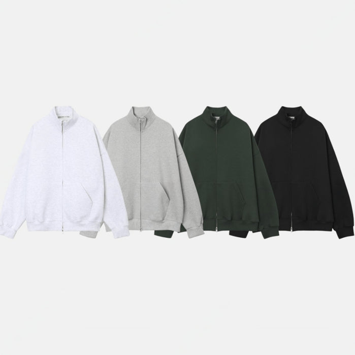 【Metanoia】🇰🇷韓製 高領雙拉鍊棉外套