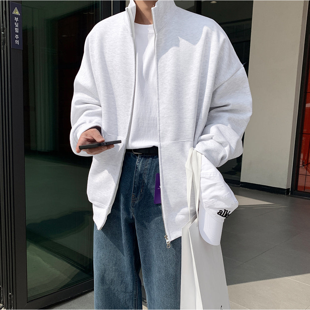 【Metanoia】🇰🇷韓製 高領雙拉鍊棉外套