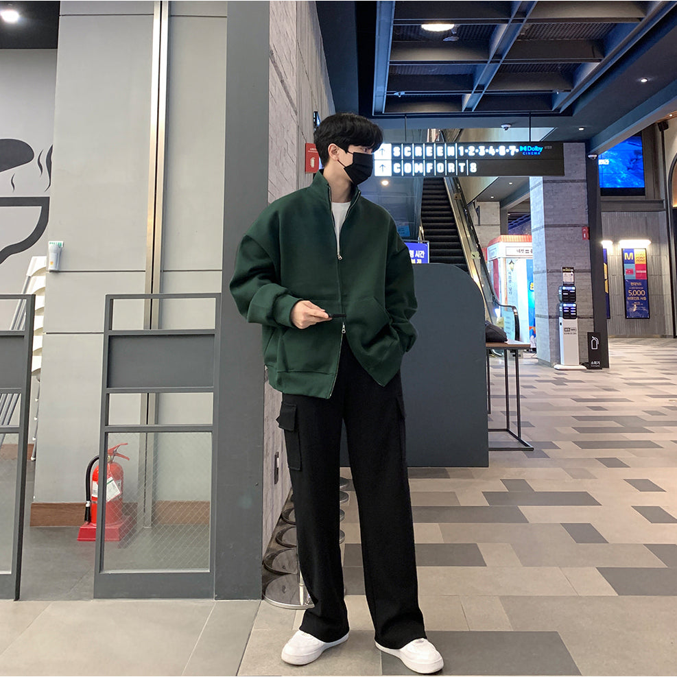 【Metanoia】🇰🇷韓製 高領雙拉鍊棉外套